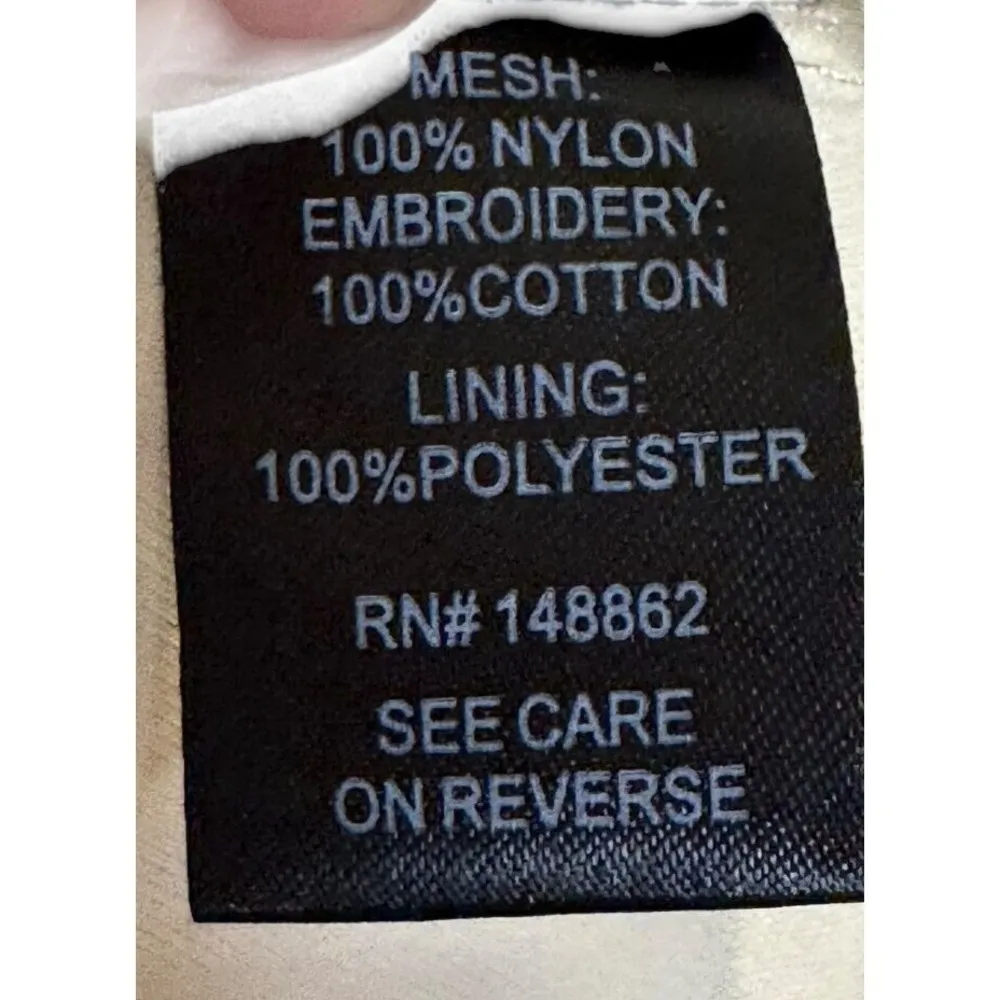 Torrid Women Skirt Lace Sheer Line Embroidered Pull On Elastic Waist Ivory Large - Image 5