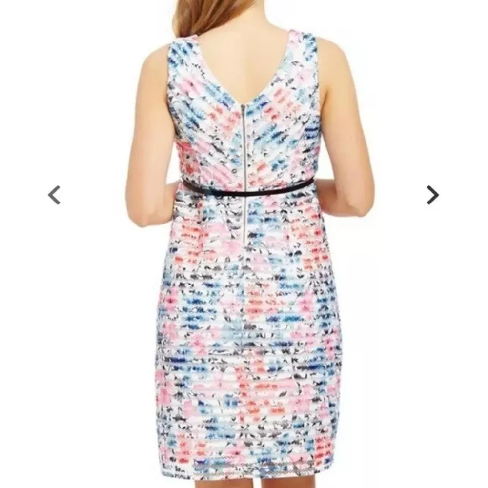 Motherhood Maternity Dress Sheath Jacquard Lace Maternity Floral Dress small Pink Size undefined - Image 2