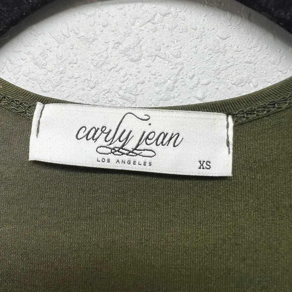 Carly Jean Women's Minimalist Chic Bohemian Relaxed Open Front Tunic Top Size XS - Image 2