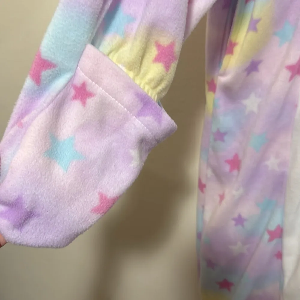 Sazac Island Norwhal one size adult Colorful Unicorn Onesie Pajamas White - Image 10