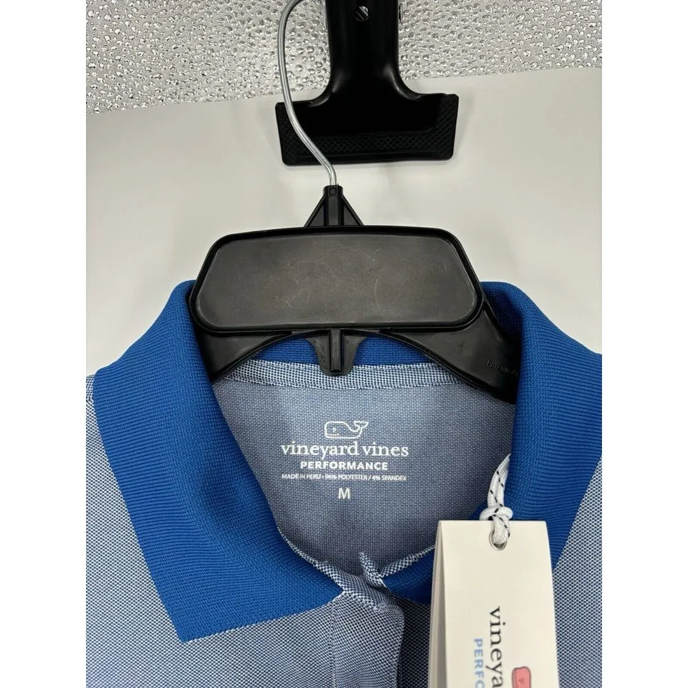 Vineyard Vines  Performance Women's Perfect Pique‎ Polo Solid Yacht Blue Stretch - Image 3