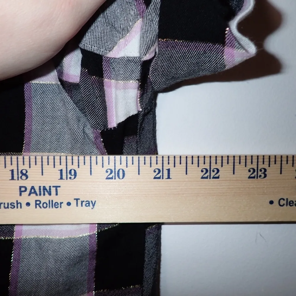 Victoria's Secret Gingham Plaid Button Down Pajama Shirt with Pocket size S - Image 7