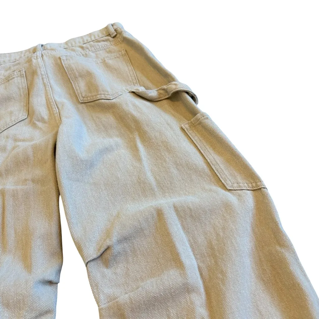 Lioness Miami Vice Cargo Pants Tan Streetwear Chic Casual Size Small Women's - Image 8