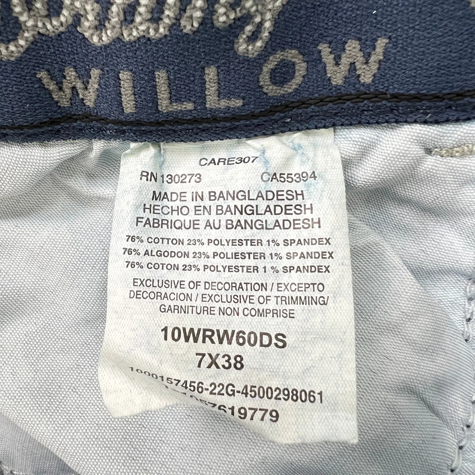 Wrangler Willow Riding Jeans‎ Fitted Seat Higher Back Dark Wash Denim 7x38 - Image 7