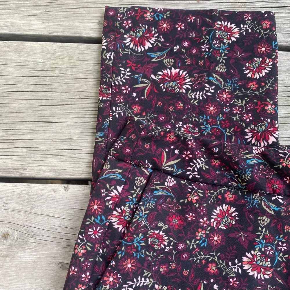 Dark Floral Trousers - Image 2