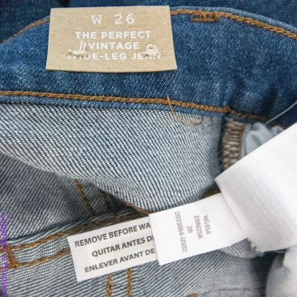 NEW Madewell The Perfect Vintage Wide-Leg Jean‎ in Fairdale Wash, 26 - Image 16