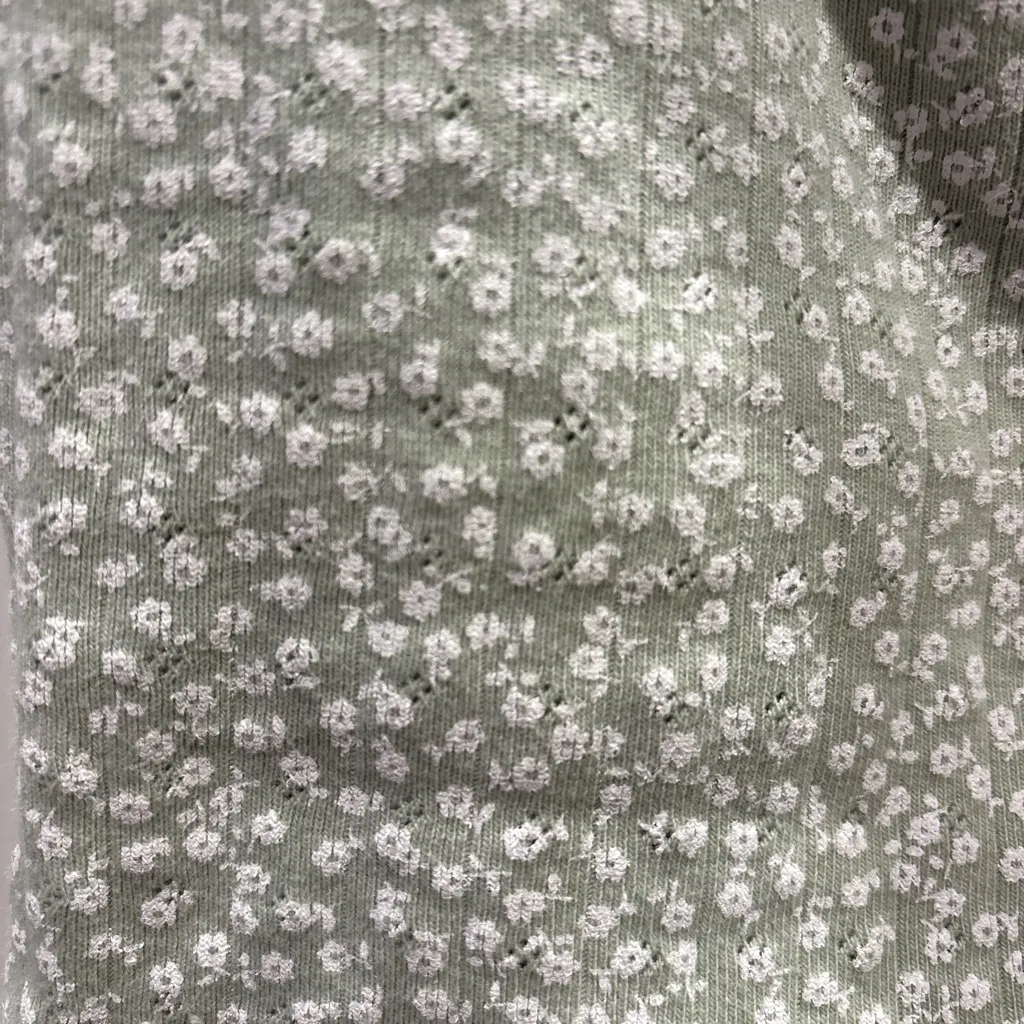 Small Light Green Floral Tank Top - Image 4