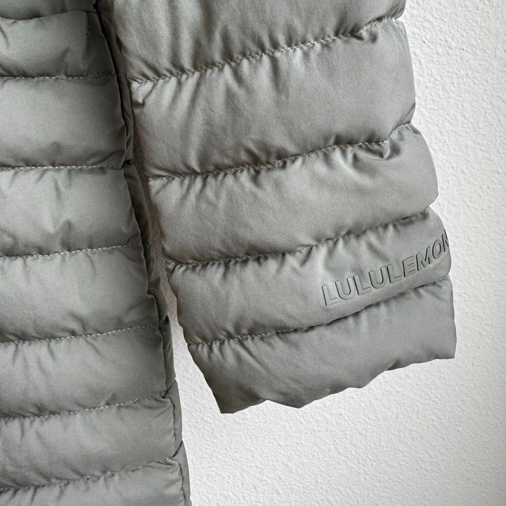 Lululemon Pack it Down Jacket *Long Grey Sage Size 4 Small Goose Down 700 - Image 2
