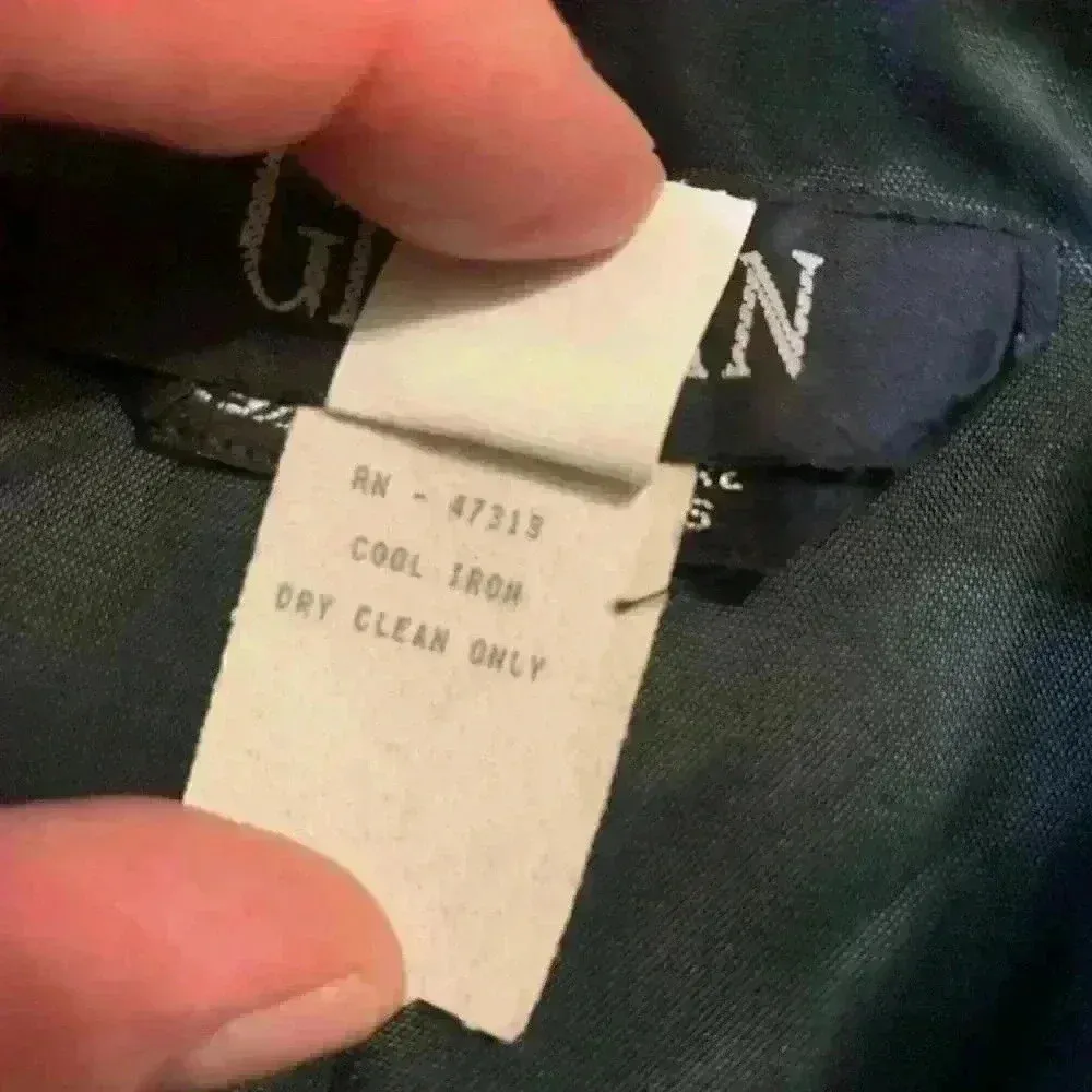 Vintage Gillian Petites Jacket Dress Wool Color Block Fully Lined Green Navy. Blue Size 8P - Image 9