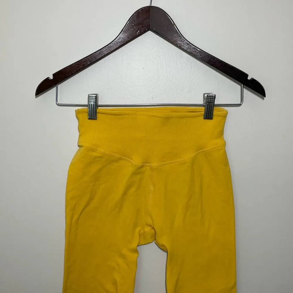 Free People Sunray Yellow Gone Adrift Bike Shorts - Image 7