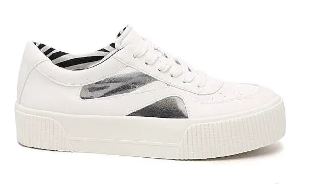 White Emmalyn Platform Sneaker Size 9.5 - Image 3