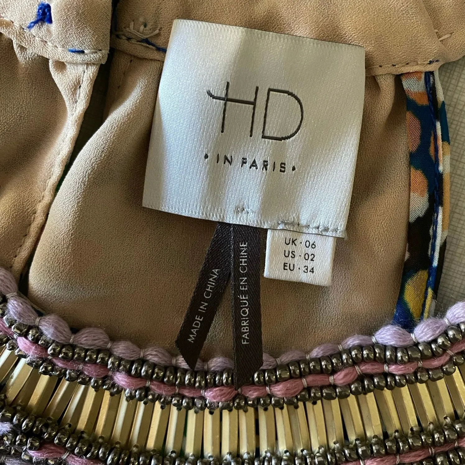 HD in Paris Anthropologie Size 2 Mayacamas Maxi Dress Multicolor - Image 5