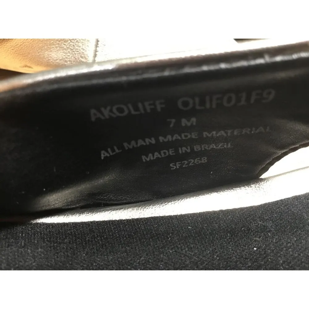 Anne Klein Iflex Women's 7 Silver Leather Slingback Pointed Toe Pumps Flat - Image 6