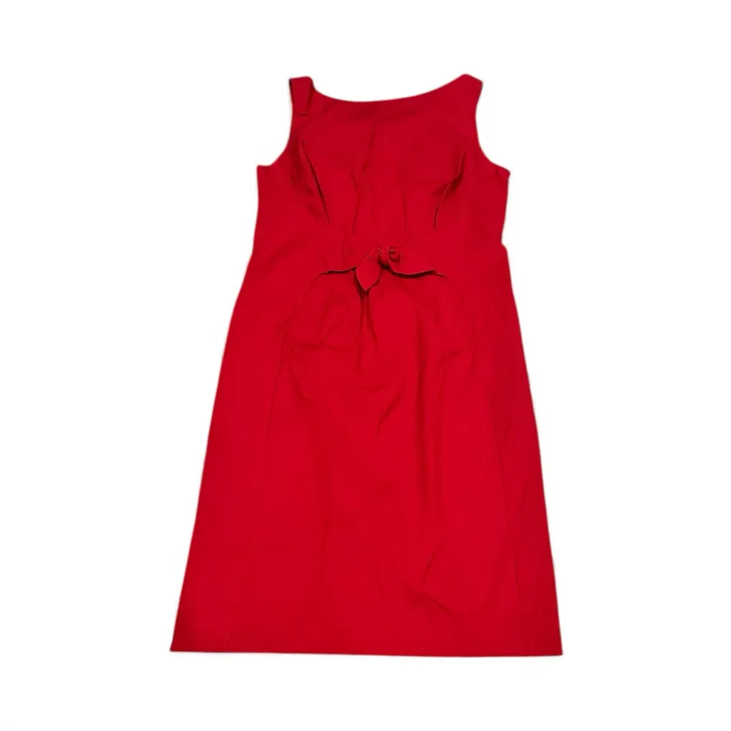MOSCHINO CHEAP AND CHIC Red Cotton Sleeveless Dress Size 6 - Image 2