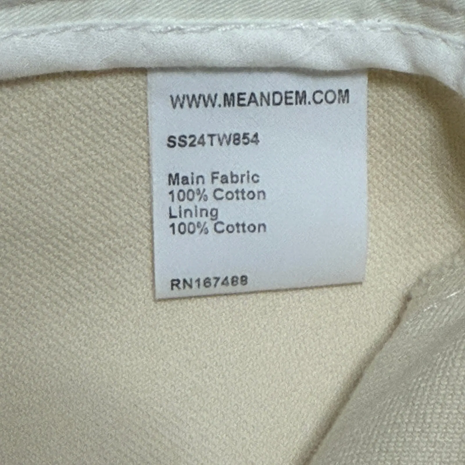 ME+EM Women Cream Cotton Cargo Pants Cropped Trousers Size US 12 UK 16 Casual HR - Image 5