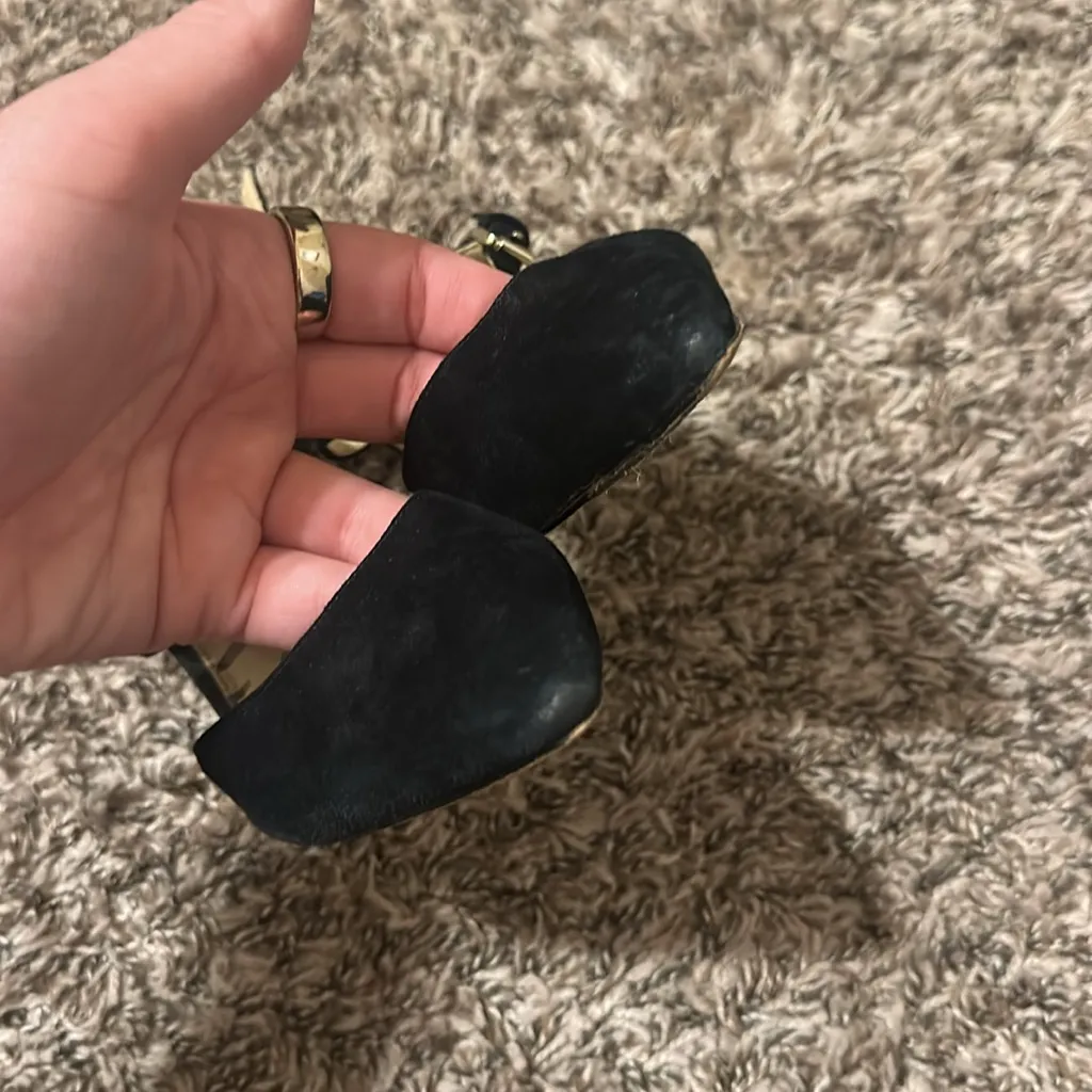 Sam Edelman  Thea Suede Pump Heel Black 7.5 - Image 8