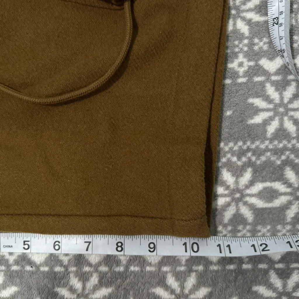 NWOT Free People Charli Wool Longline Cargo Shorts In Bronze‎ Brown Size XS - Image 9