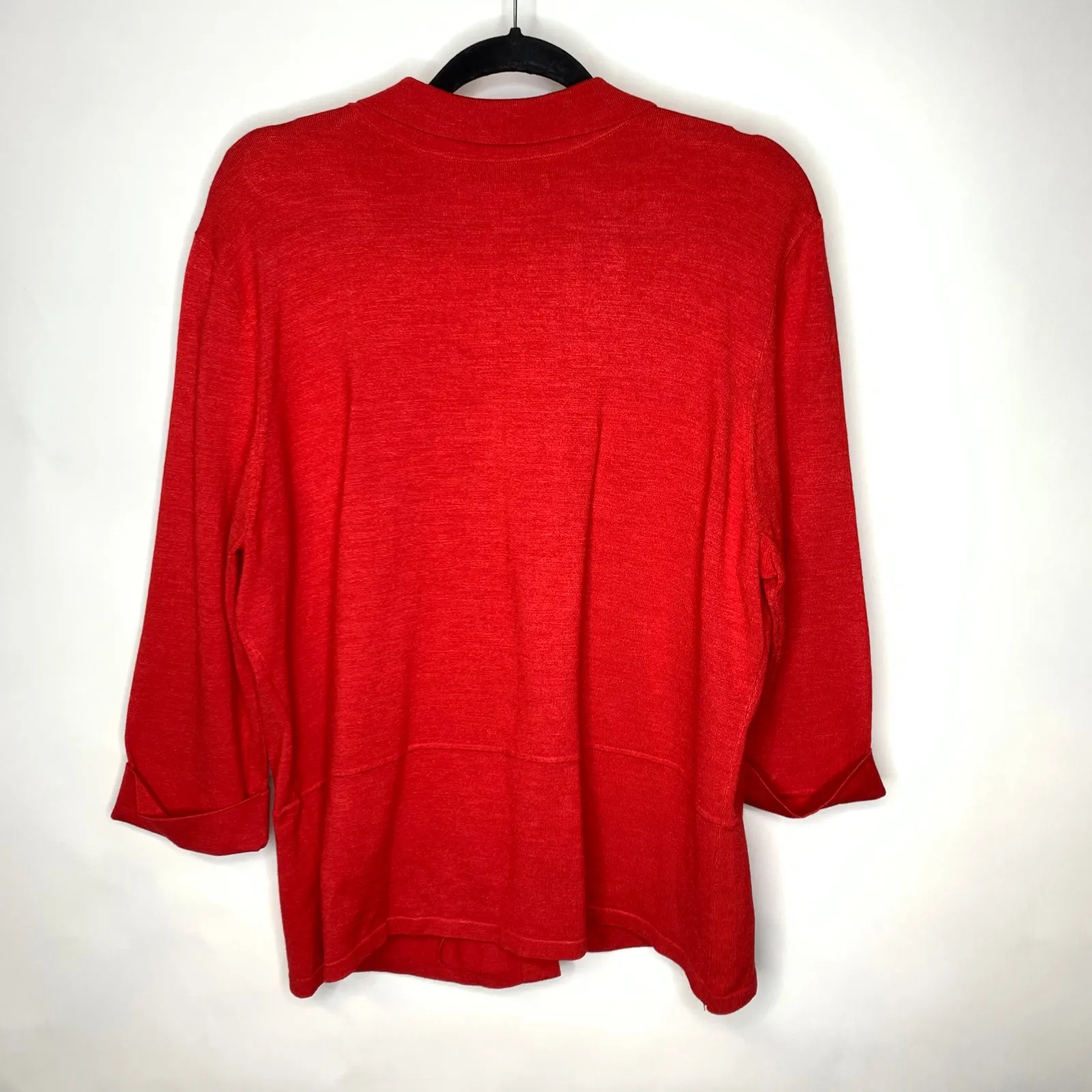 Judith Hart Woman Red Button Front Cardigan Sz 1X - Image 6
