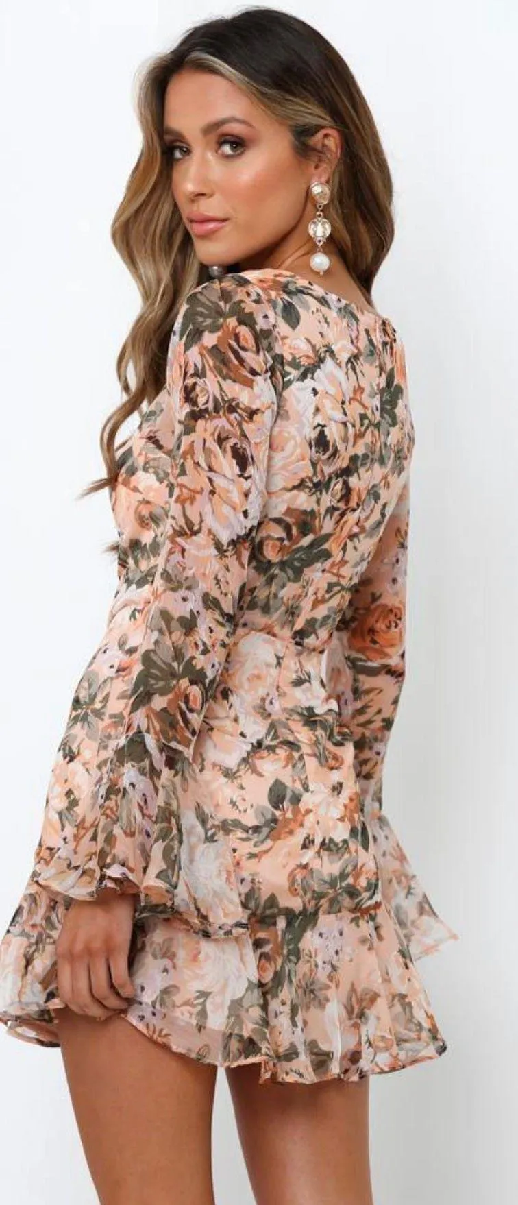 Hello Molly Dark Blue Land Mine Floral Dress - Image 2