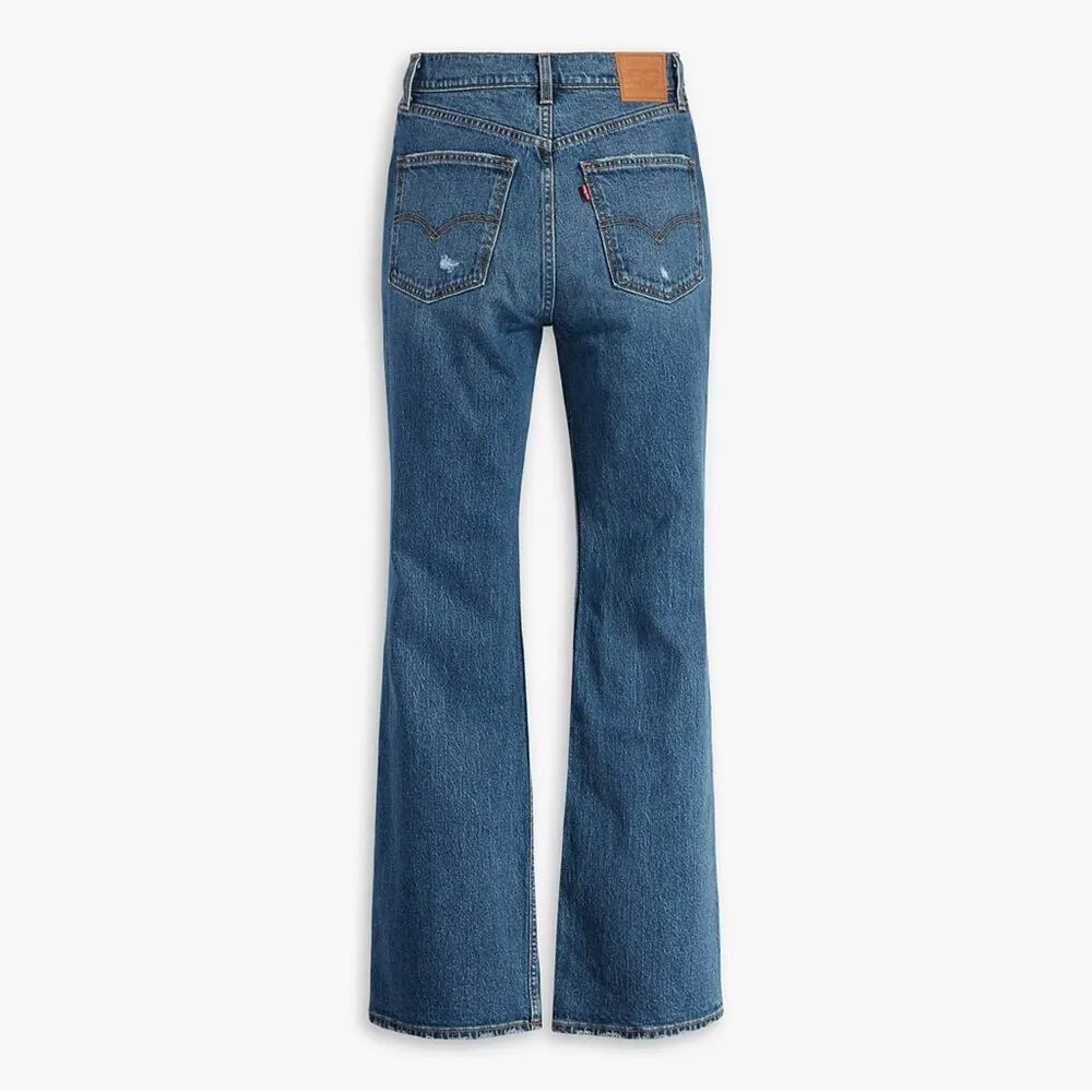 NEW Levi’s 70’s High Rise Flare Premium Jeans Distressed Womens Size W27 L32 - Image 9