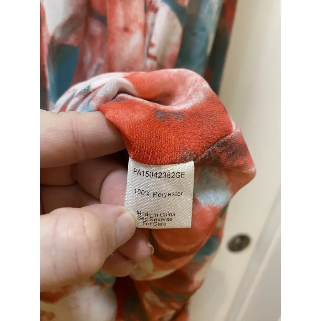 Parker Dress Womens XS Maxi Sleeveless Ruffle Abstract Floral NWT - Image 6