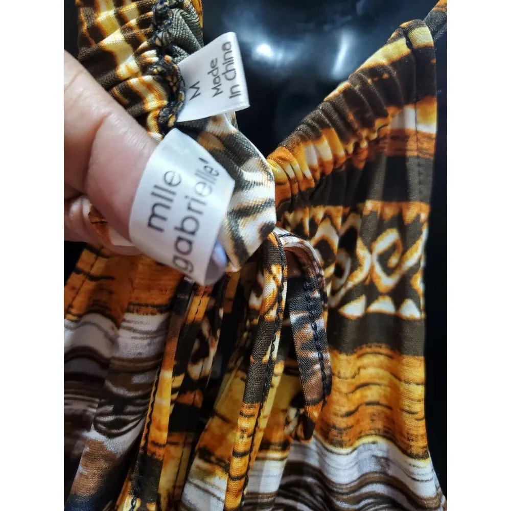 Mlle Gabrielle Women Multicolor Polyester Halter Neck Sleeveless Jumsuits Size M - Image 9