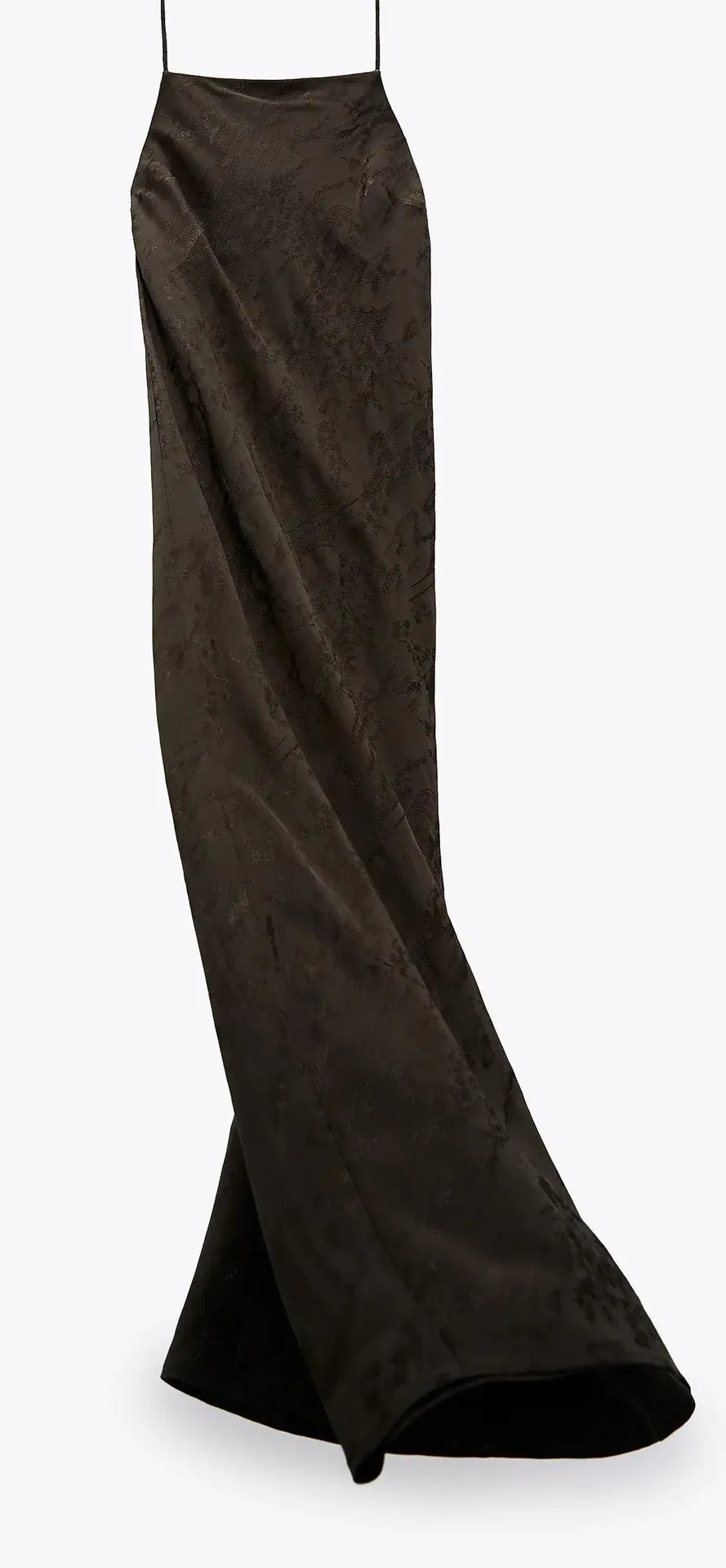 ZARA NWT  Jacquard Dark Green Midi Dress - Image 5