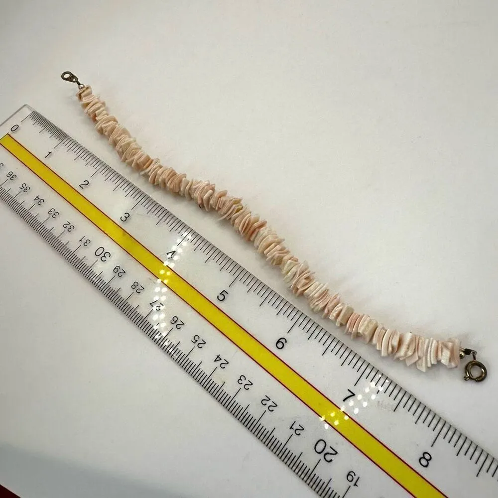 Pink puka shell bracelet - Image 6