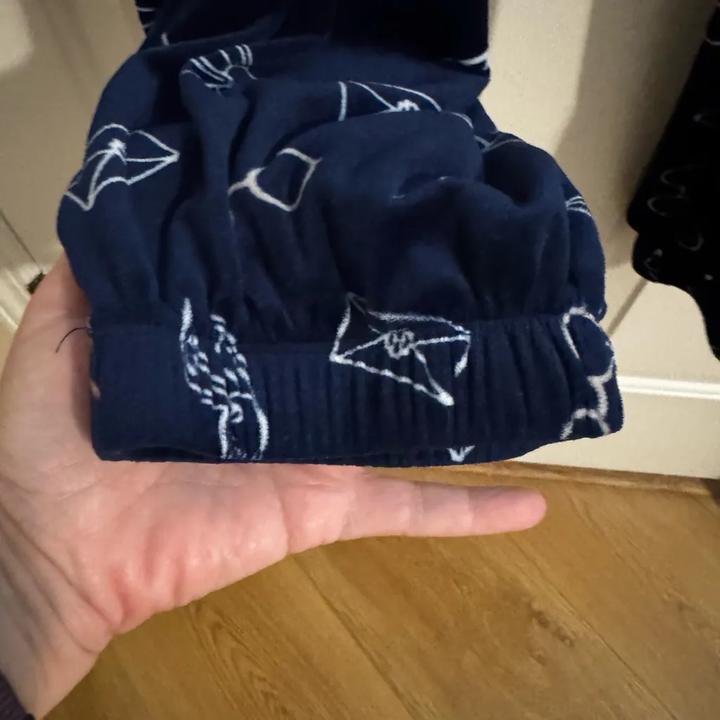 Harry Potter Blue Elastic Drawstring Waist Plush Pajama Pants Pockets Plus 2X - Image 4