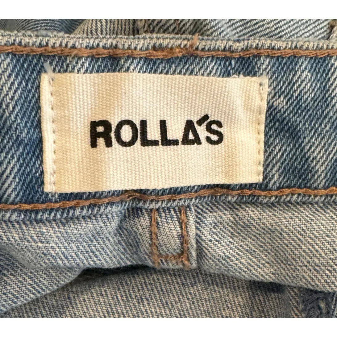 ROLLA'S Duster High Rise Slim Straight Jeans In Old Stone Size 31 Blue - Image 10