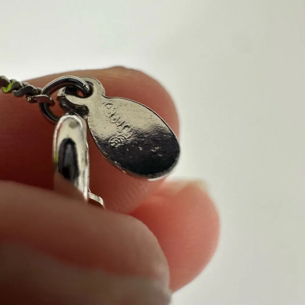 Givenchy G Logo Pendant Silver Tone Necklace‎ - Image 3