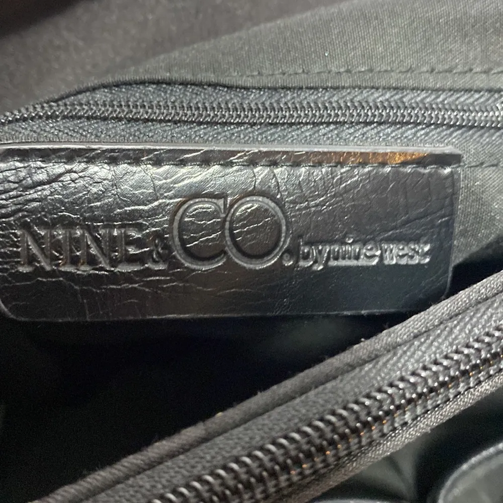 NINE & CO. By nine west black shoulder bag - Image 6