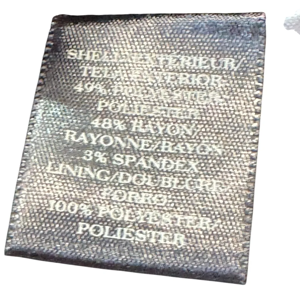 Ann Taylor Classic Elegant side zip Black Pencil Skirt Size 6 PETITE - Image 10