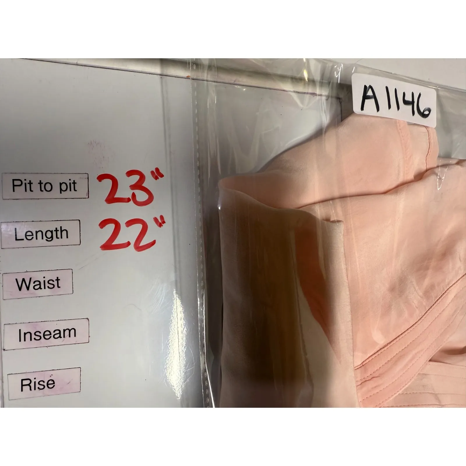 J Crew Bungalow Popover Top Crepe de Chine Women Sz M Pink V-Neck Coastal Preppy - Image 6