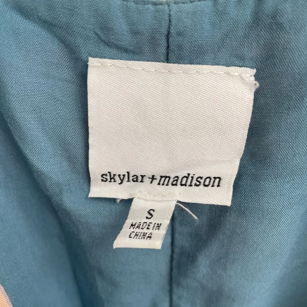 Skylar + Madison Amy Blue Floral Print Spaghetti Strap Dress Women’s Size S - Image 4