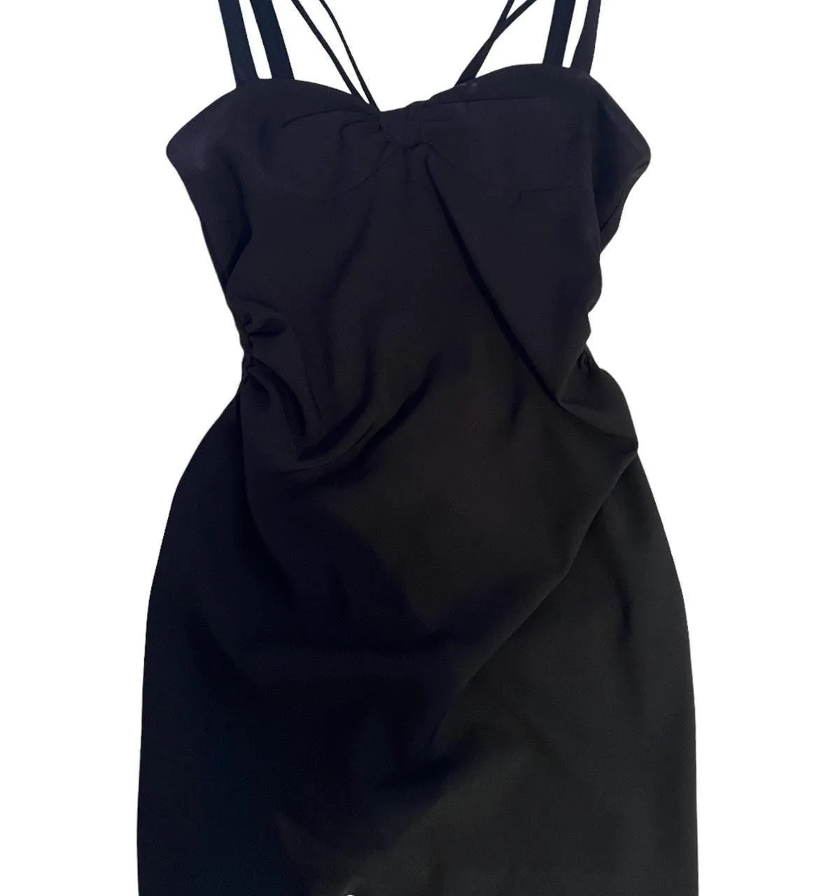 Black Mini Dress with Knot - Image 11