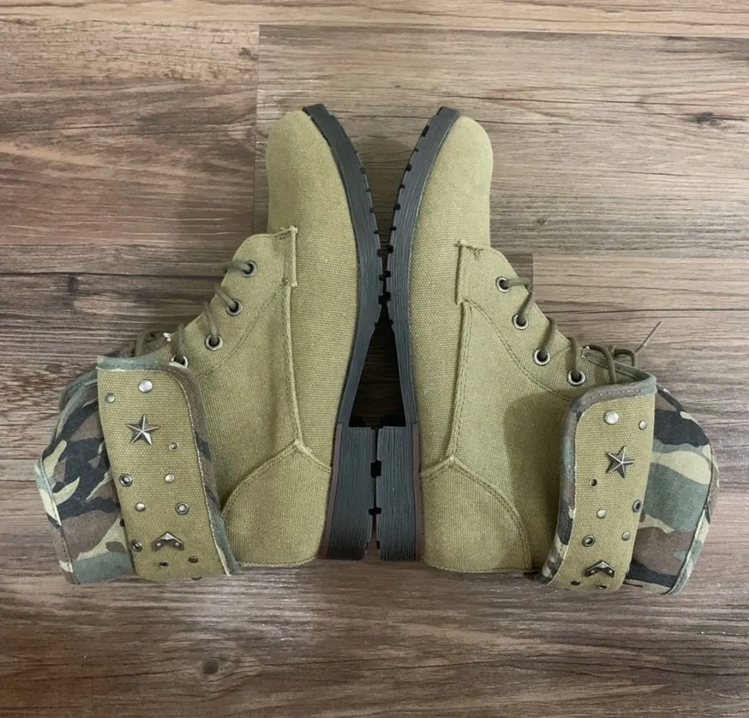 ZIGI Rock & Candy Green Spraypaint Boots-9.5 - Image 6