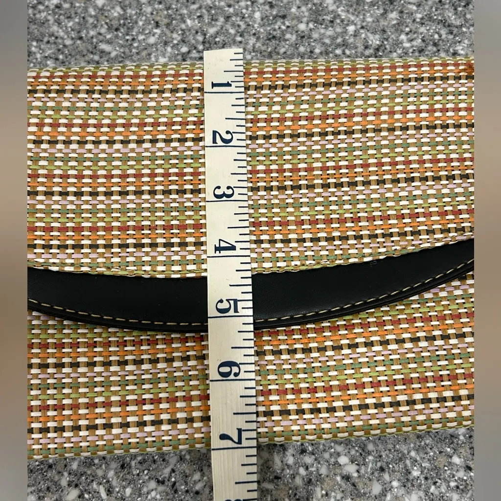 A New Day Multicolor Woven Snap Closure Clutch/Wristlet NWT - Image 7