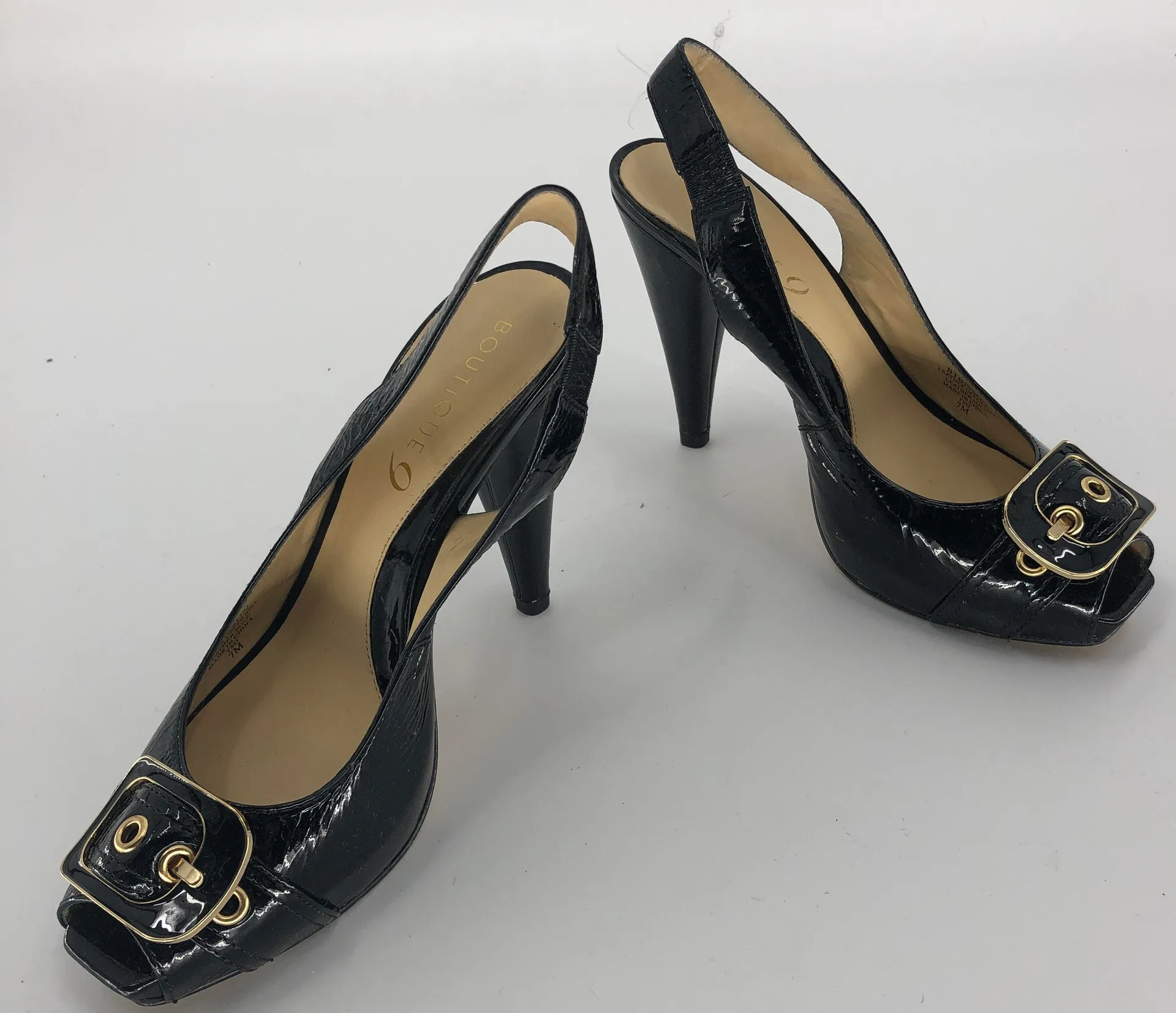 9 Bisson Peep Toe Slingback - Image 4