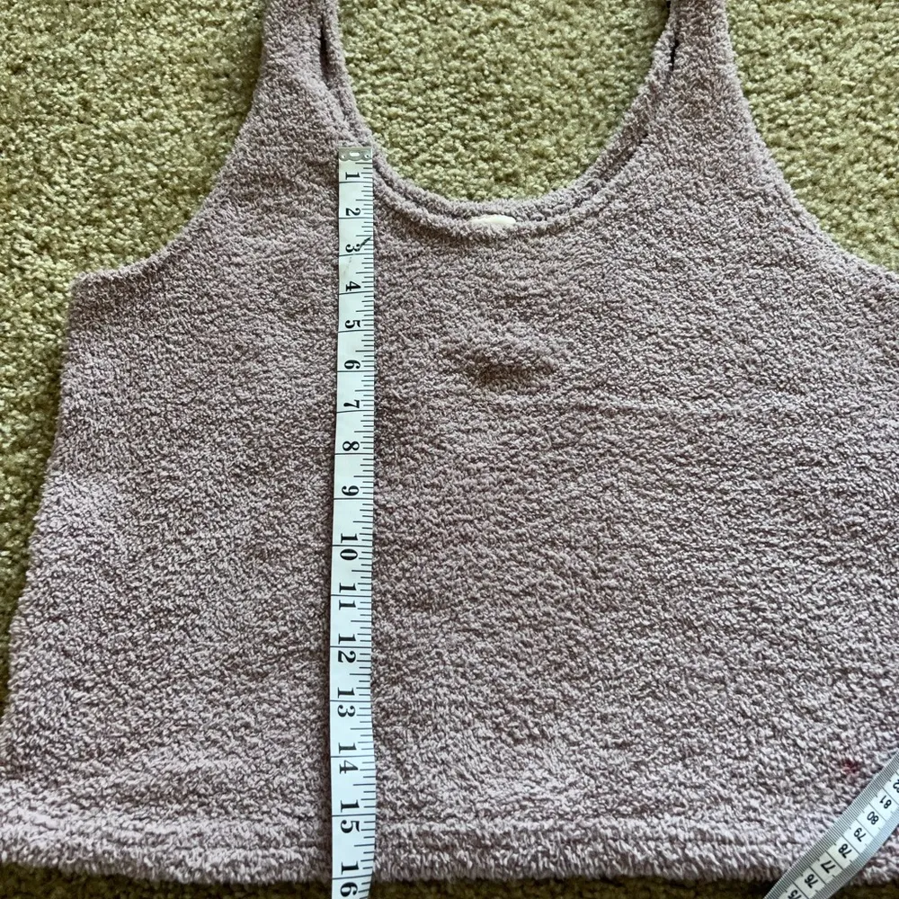 PINK Lavender Sherpa Tank Top - Image 4