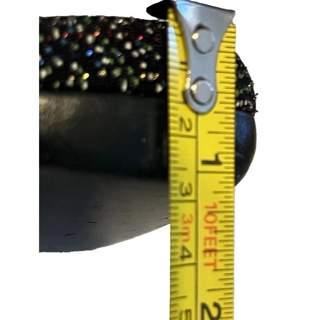 Vintage Giorgion Fendon Italy Hard Shell Clamshell Eyeglass Case Black Metallic - Image 15