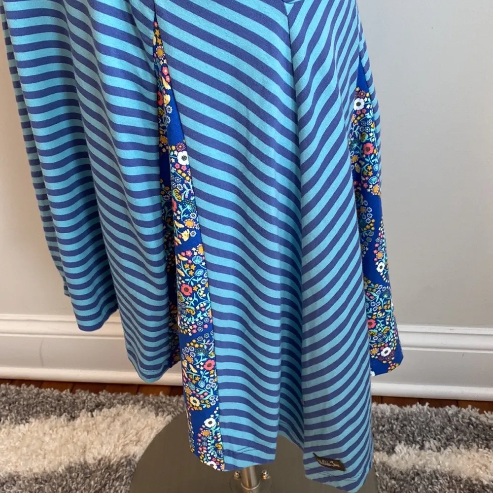 Matilda Jane Blue Stripe Walkabout Sidetail Dress - Image 7
