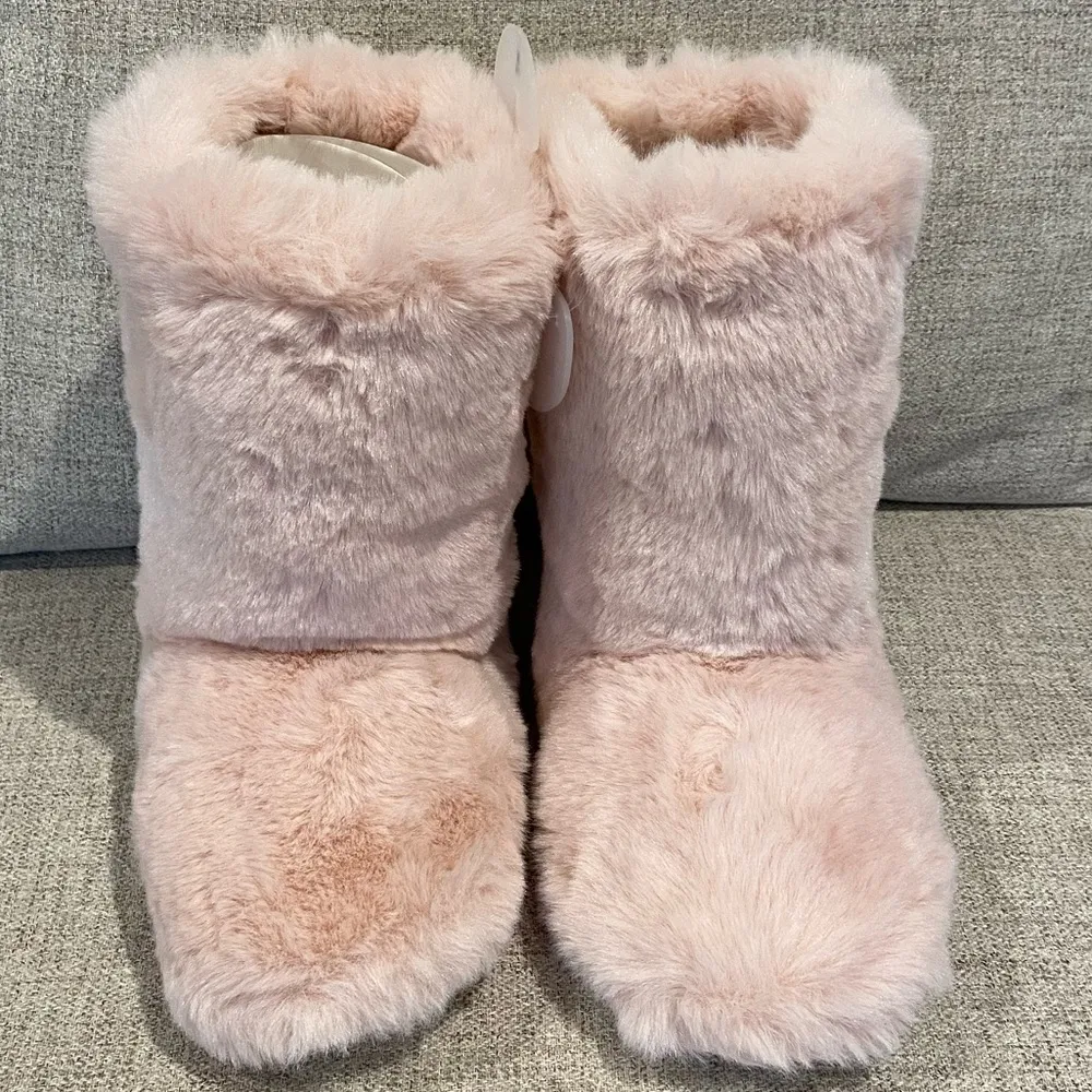 Women’s LC Allover Faux Fur Tall Boots Slippers - Image 3