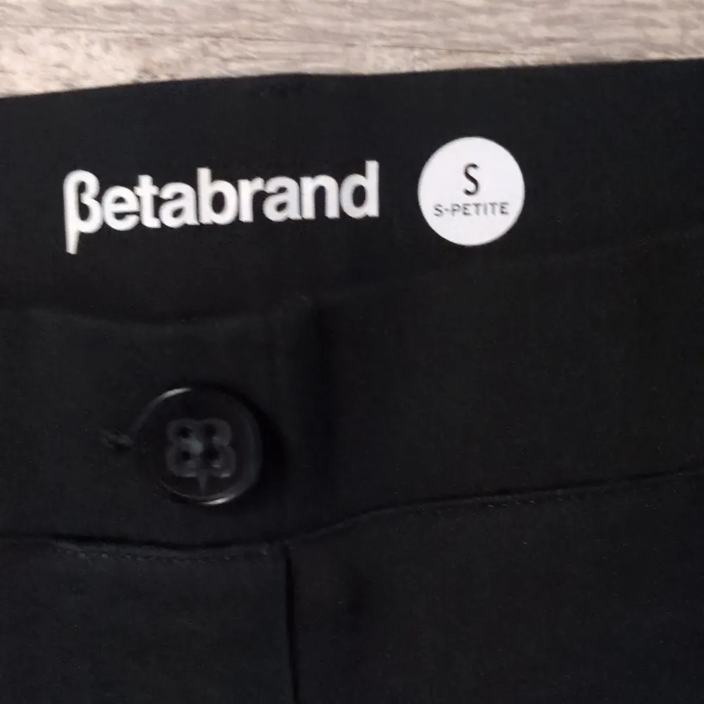 Betabrand Black Classic Dress Pant Yoga Pants Size Small Petite - Image 3