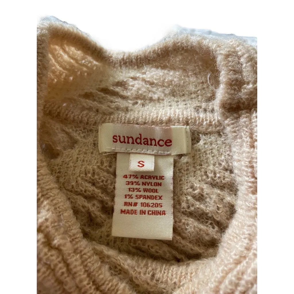 Sundance Turtleneck Sweater Beige Size S - Image 3