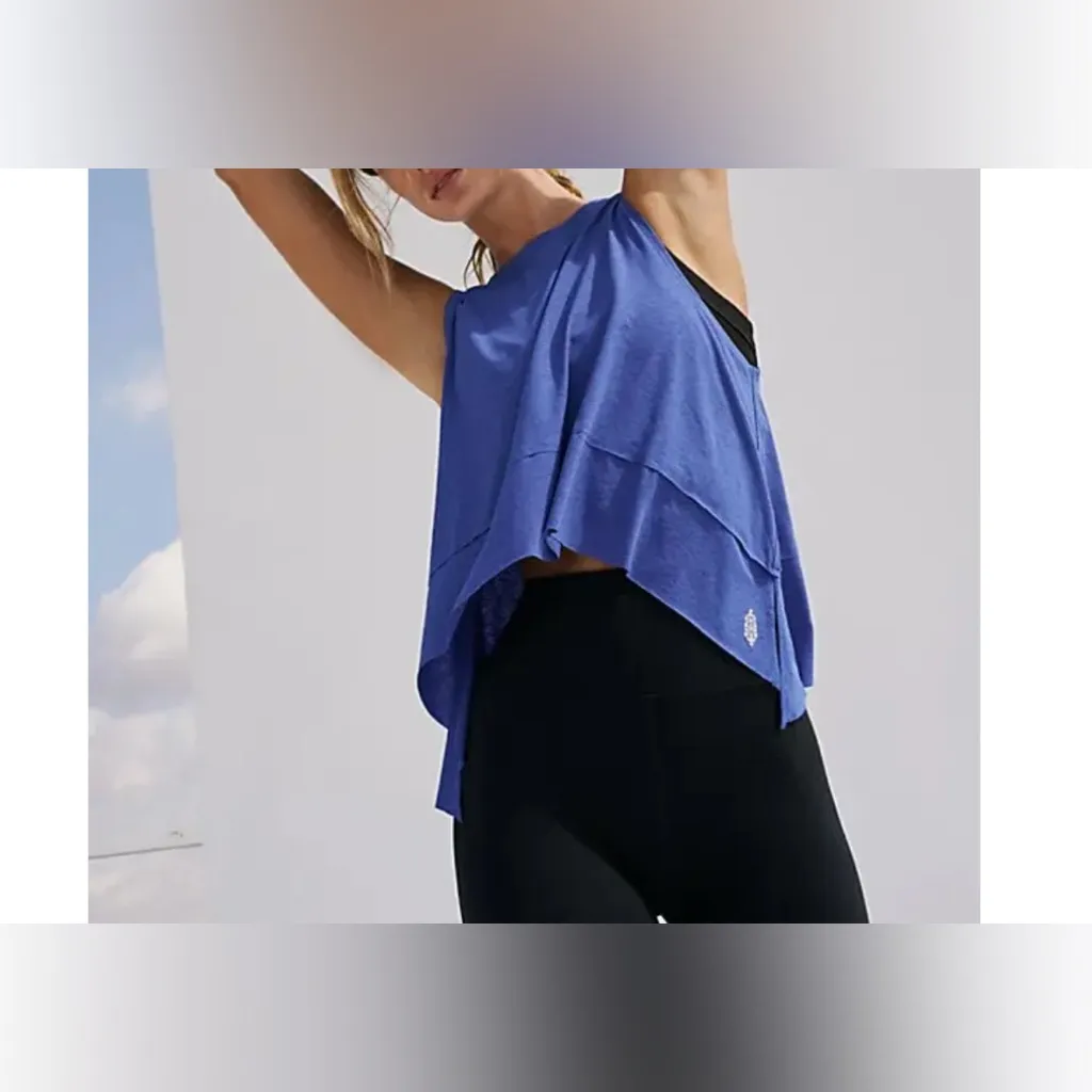 NWOT Free People FP Movement Tempo Tank - electric cobalt blue - XS - Image 3