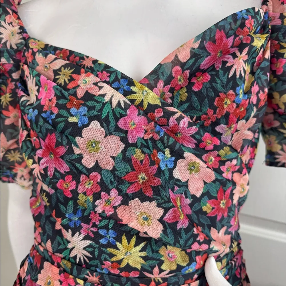 C/MEO Collective Red and Pink Long Sleeve Dress #332 - Image 8