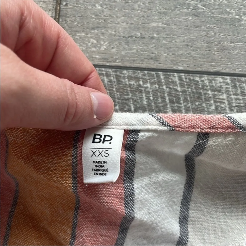 BP Stripe Surplice Boho Jumpsuit Size XXS. - Image 4