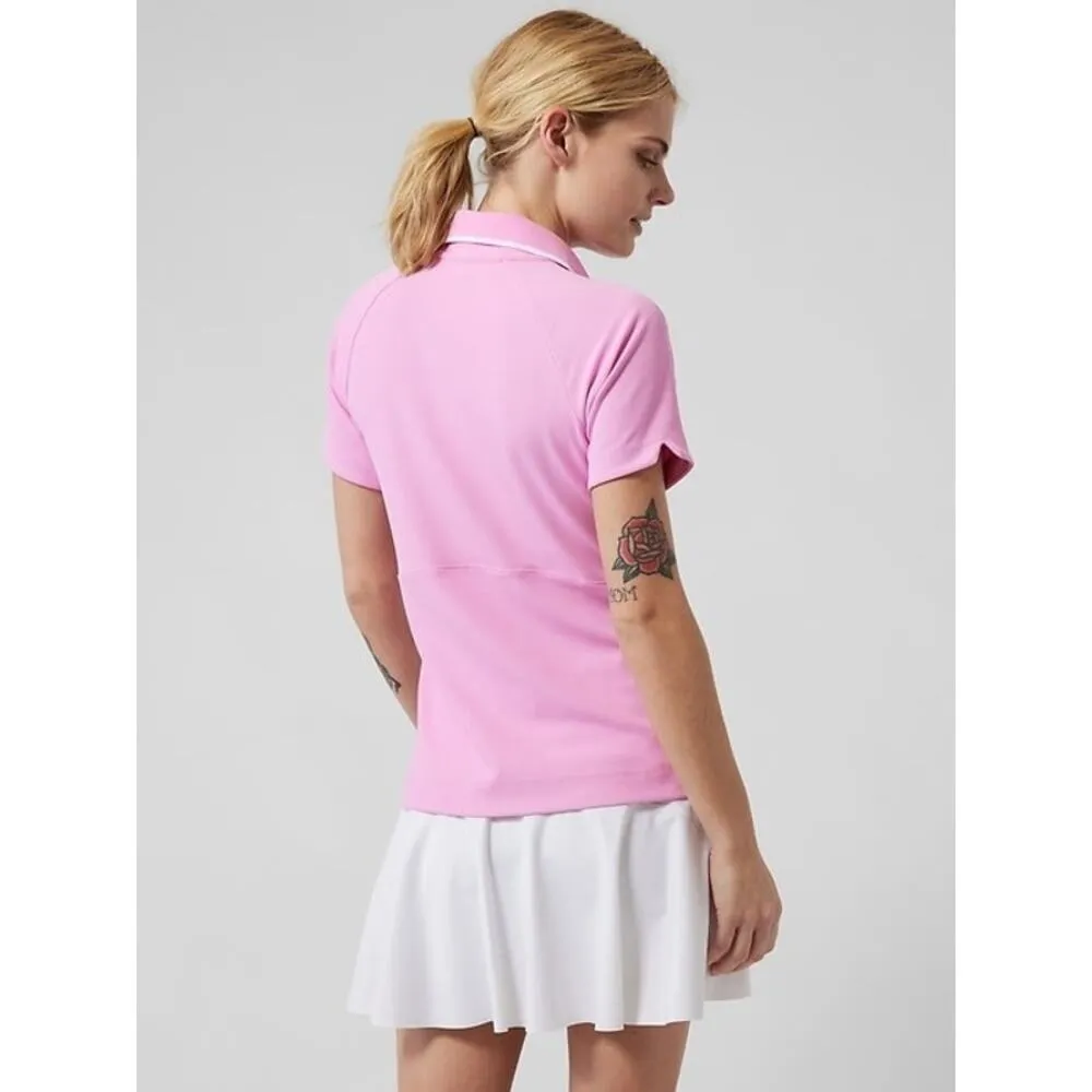 Athleta Women's Everyday Polo Tee in Quartz Pink Size Small - Image 2