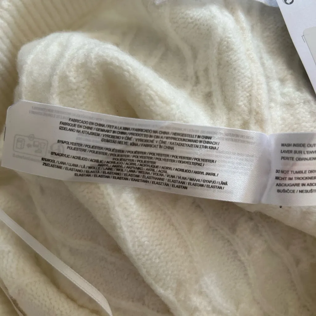 Primark Cares Ivory sweater pants size medium NWT - Image 4